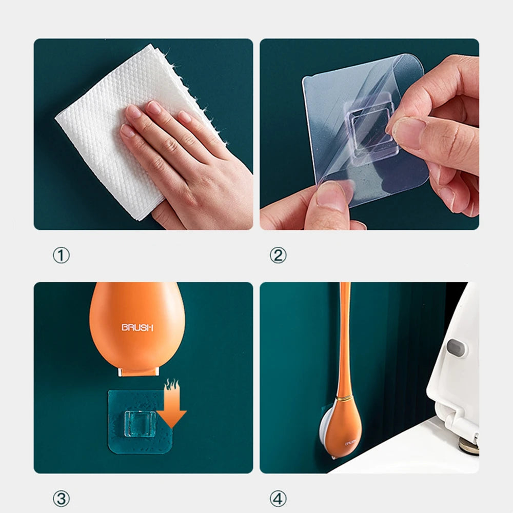 SmartBrush - מברשת אסלה סיליקון אלגנטית והיגיינית