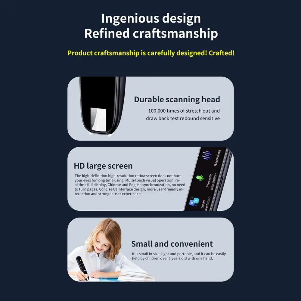 Reading and Translation Scanner Pen for 112 Languages
